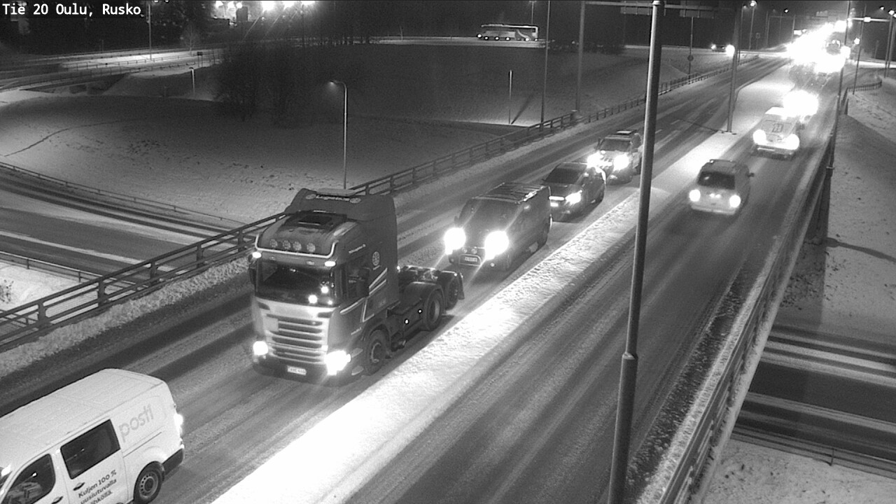 Weather Camera Image Väg 20 Uleåborg, Rusko, Oulu, Pohjois-Pohjanmaa