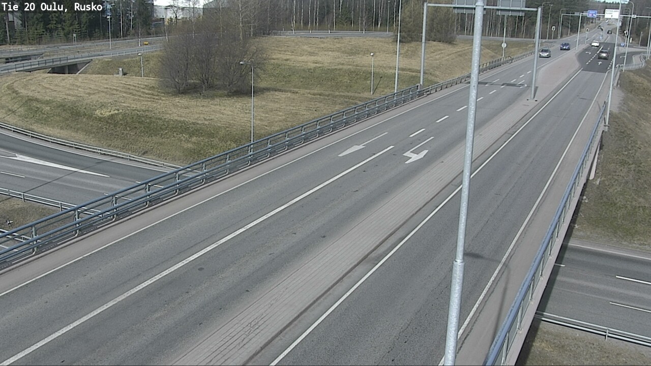 Weather Camera Image Väg 20 Uleåborg, Rusko, Oulu, Pohjois-Pohjanmaa