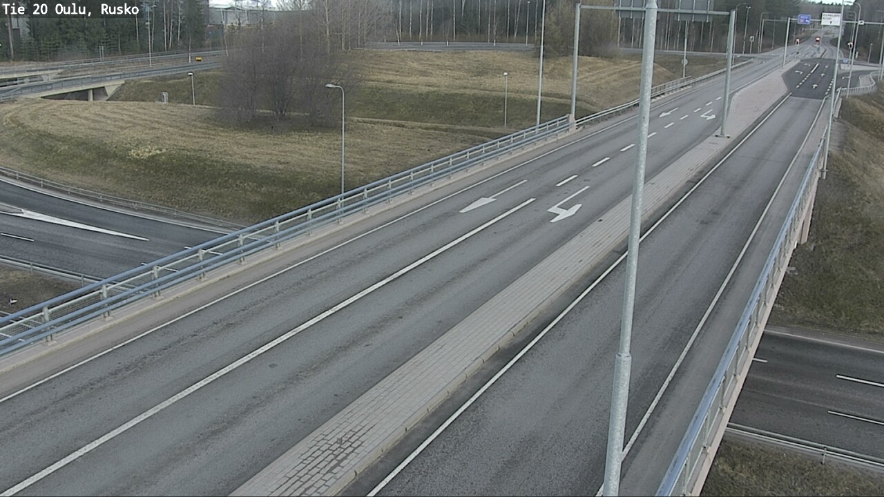 Weather Camera Image Väg 20 Uleåborg, Rusko, Oulu, Pohjois-Pohjanmaa