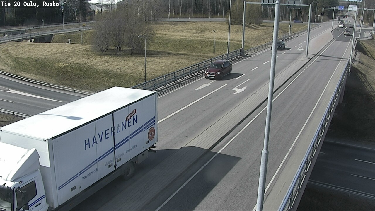 Weather Camera Image Väg 20 Uleåborg, Rusko, Oulu, Pohjois-Pohjanmaa
