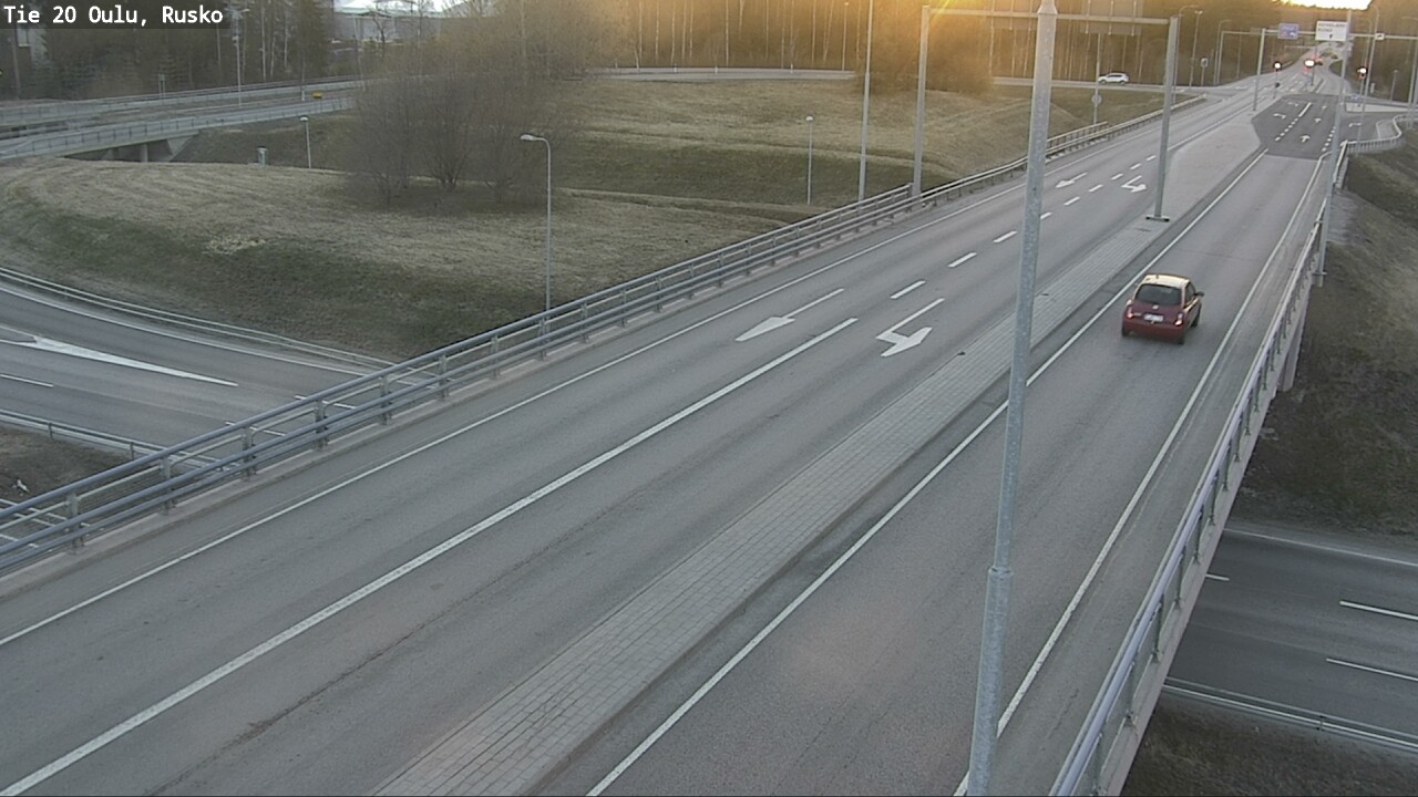 Weather Camera Image Väg 20 Uleåborg, Rusko, Oulu, Pohjois-Pohjanmaa
