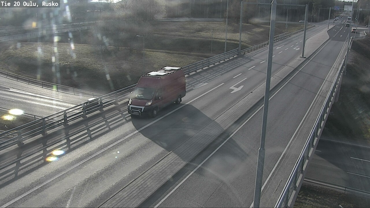 Weather Camera Image Väg 20 Uleåborg, Rusko, Oulu, Pohjois-Pohjanmaa