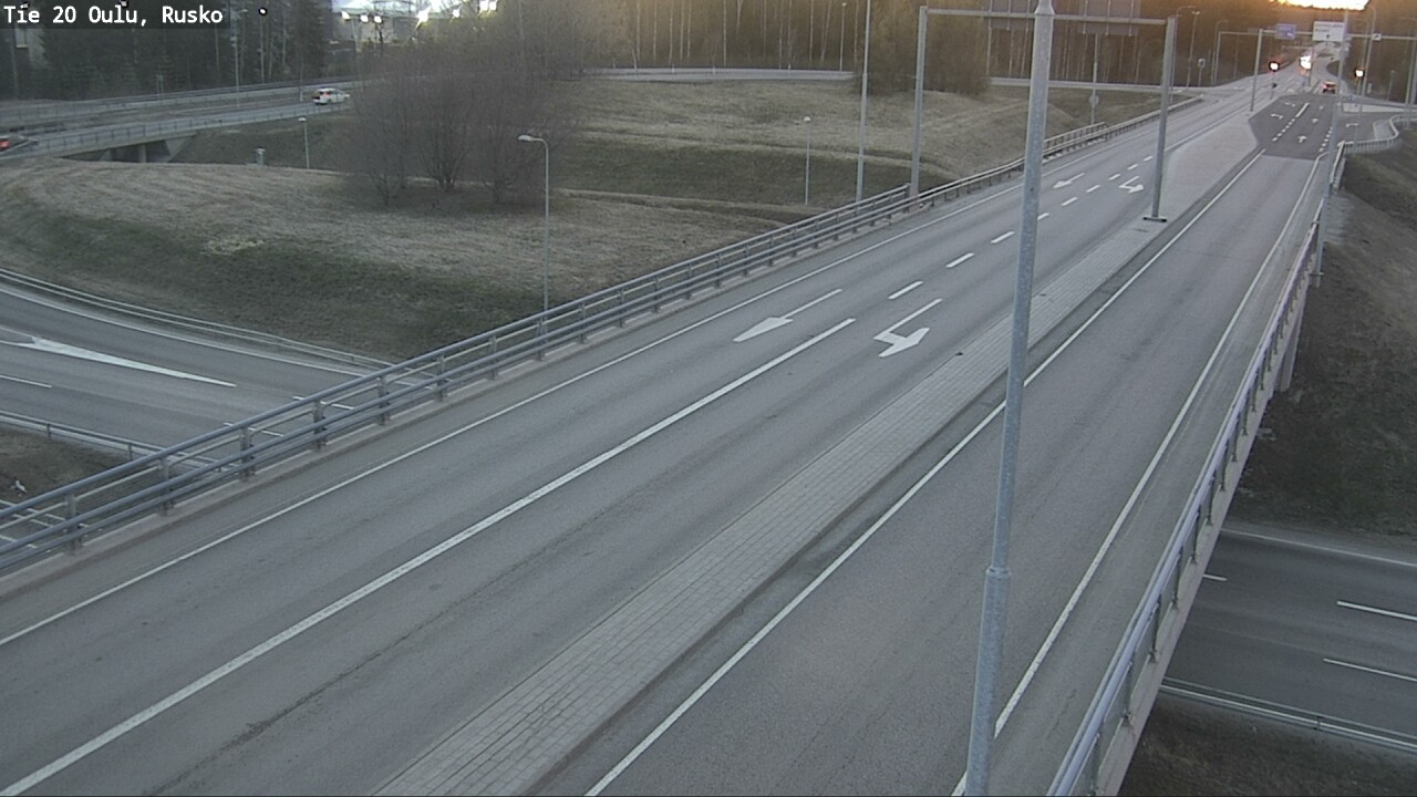 Weather Camera Image Väg 20 Uleåborg, Rusko, Oulu, Pohjois-Pohjanmaa