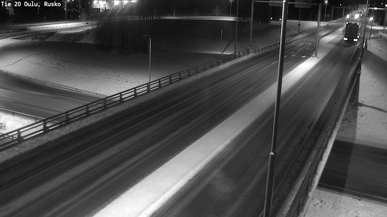 Weather Camera Image Väg 20 Uleåborg, Rusko, Oulu, Pohjois-Pohjanmaa