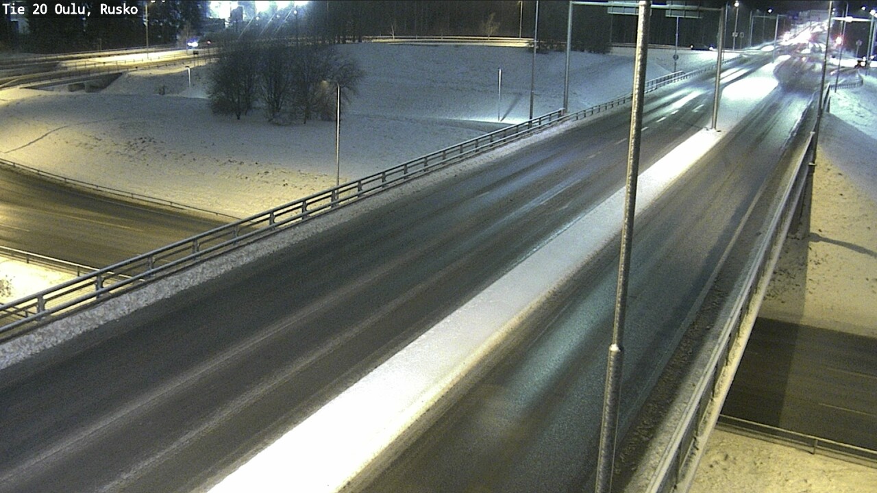 Weather Camera Image Väg 20 Uleåborg, Rusko, Oulu, Pohjois-Pohjanmaa