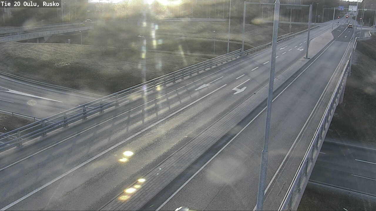 Weather Camera Image Väg 20 Uleåborg, Rusko, Oulu, Pohjois-Pohjanmaa