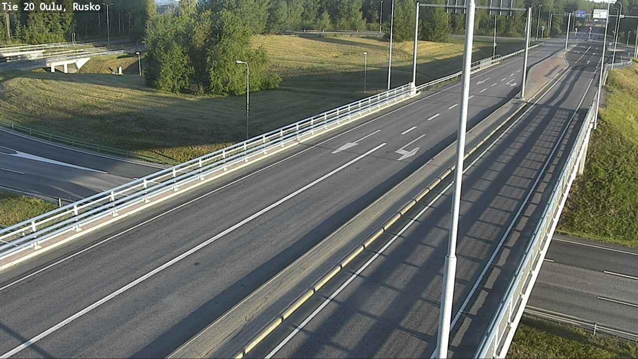 Weather Camera Image Road 20 Oulu, Rusko, Oulu, Pohjois-Pohjanmaa