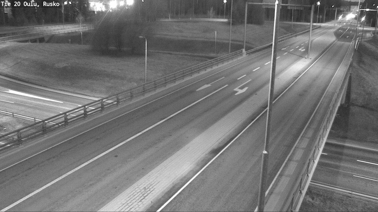 Weather Camera Image Väg 20 Uleåborg, Rusko, Oulu, Pohjois-Pohjanmaa