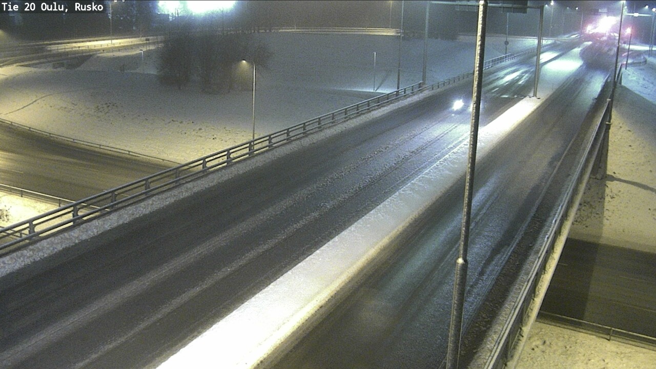 Weather Camera Image Väg 20 Uleåborg, Rusko, Oulu, Pohjois-Pohjanmaa