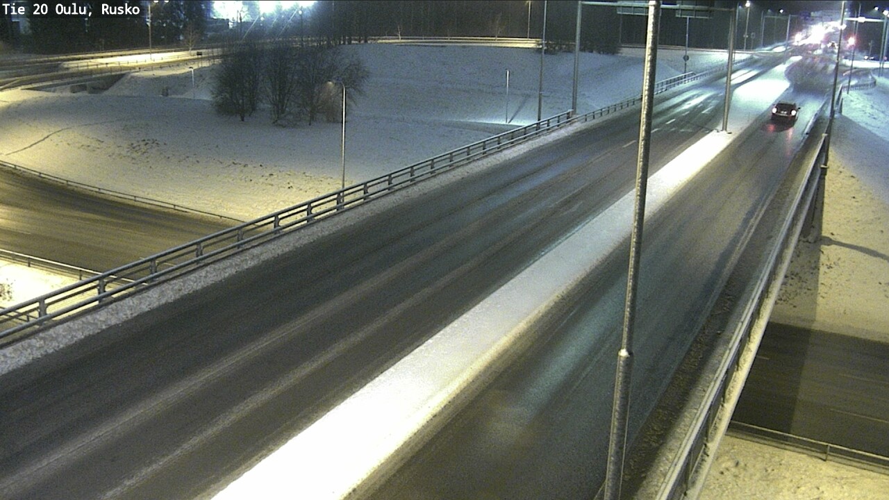Weather Camera Image Väg 20 Uleåborg, Rusko, Oulu, Pohjois-Pohjanmaa