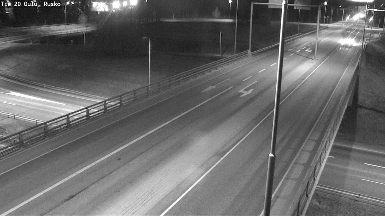 Weather Camera Image Väg 20 Uleåborg, Rusko, Oulu, Pohjois-Pohjanmaa