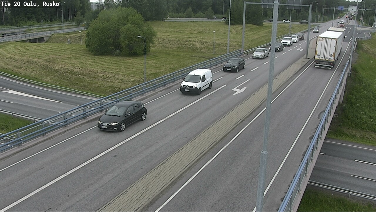 Weather Camera Image Väg 20 Uleåborg, Rusko, Oulu, Pohjois-Pohjanmaa