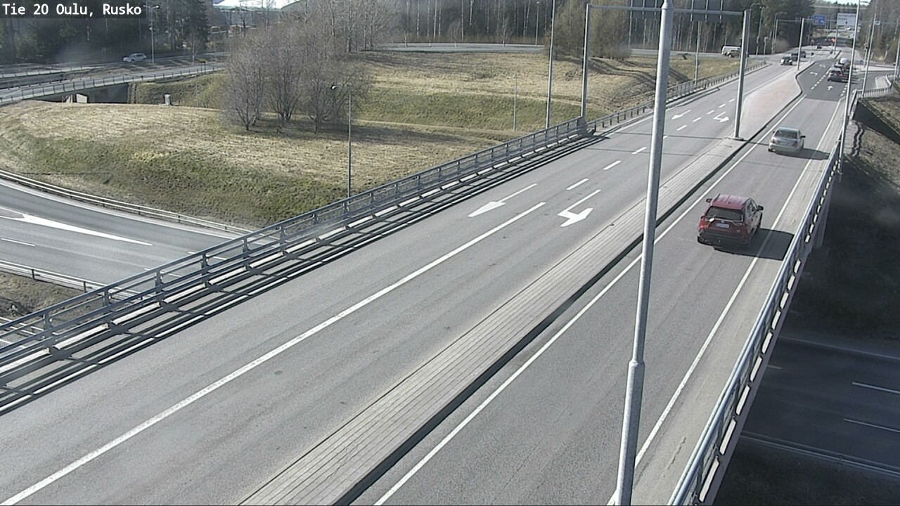Weather Camera Image Väg 20 Uleåborg, Rusko, Oulu, Pohjois-Pohjanmaa