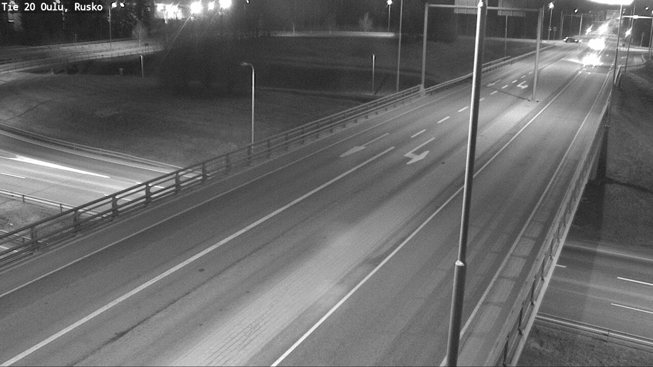 Weather Camera Image Väg 20 Uleåborg, Rusko, Oulu, Pohjois-Pohjanmaa