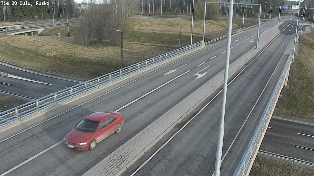 Weather Camera Image Väg 20 Uleåborg, Rusko, Oulu, Pohjois-Pohjanmaa