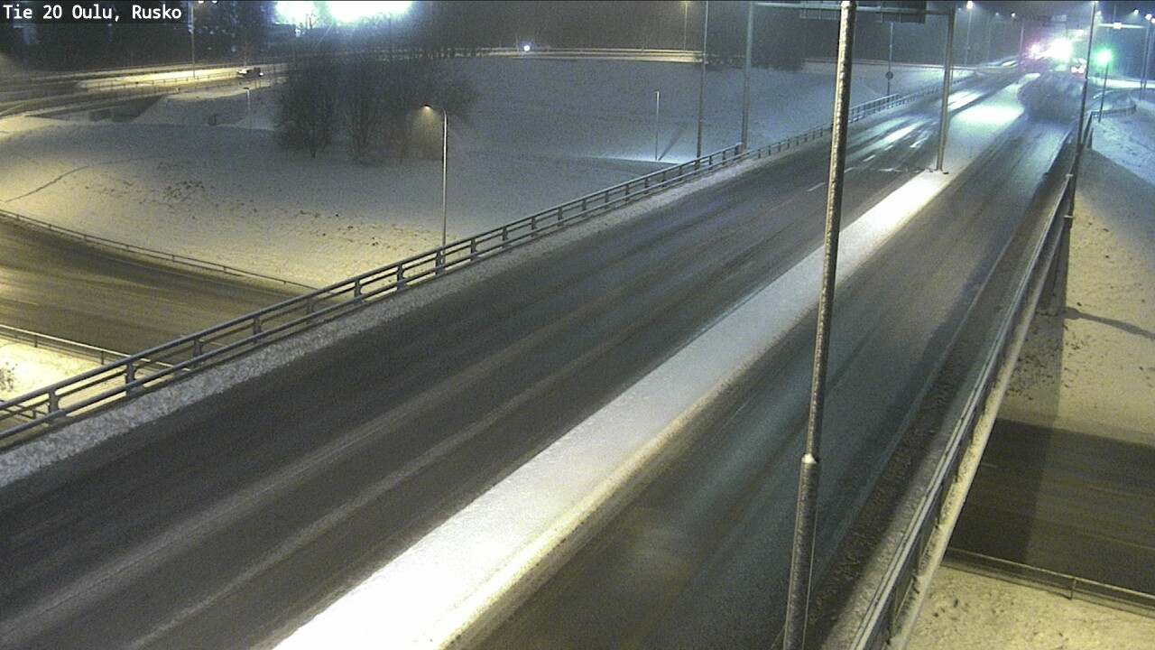 Weather Camera Image Väg 20 Uleåborg, Rusko, Oulu, Pohjois-Pohjanmaa