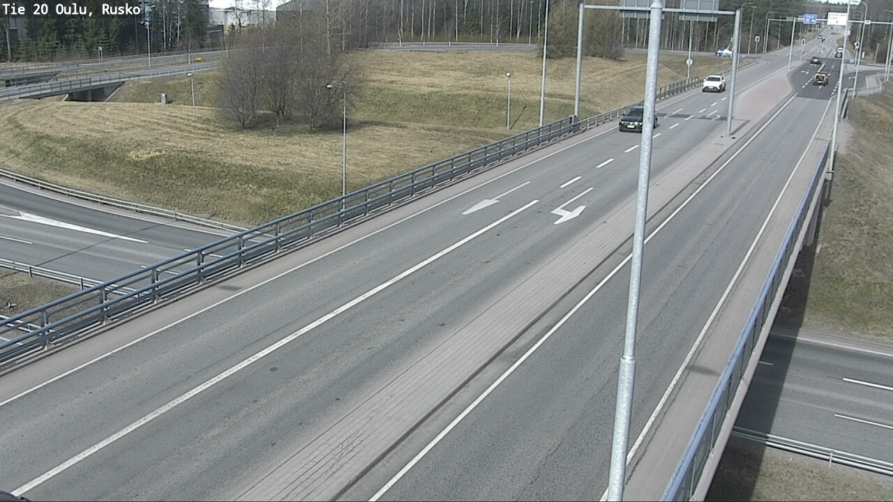 Weather Camera Image Väg 20 Uleåborg, Rusko, Oulu, Pohjois-Pohjanmaa