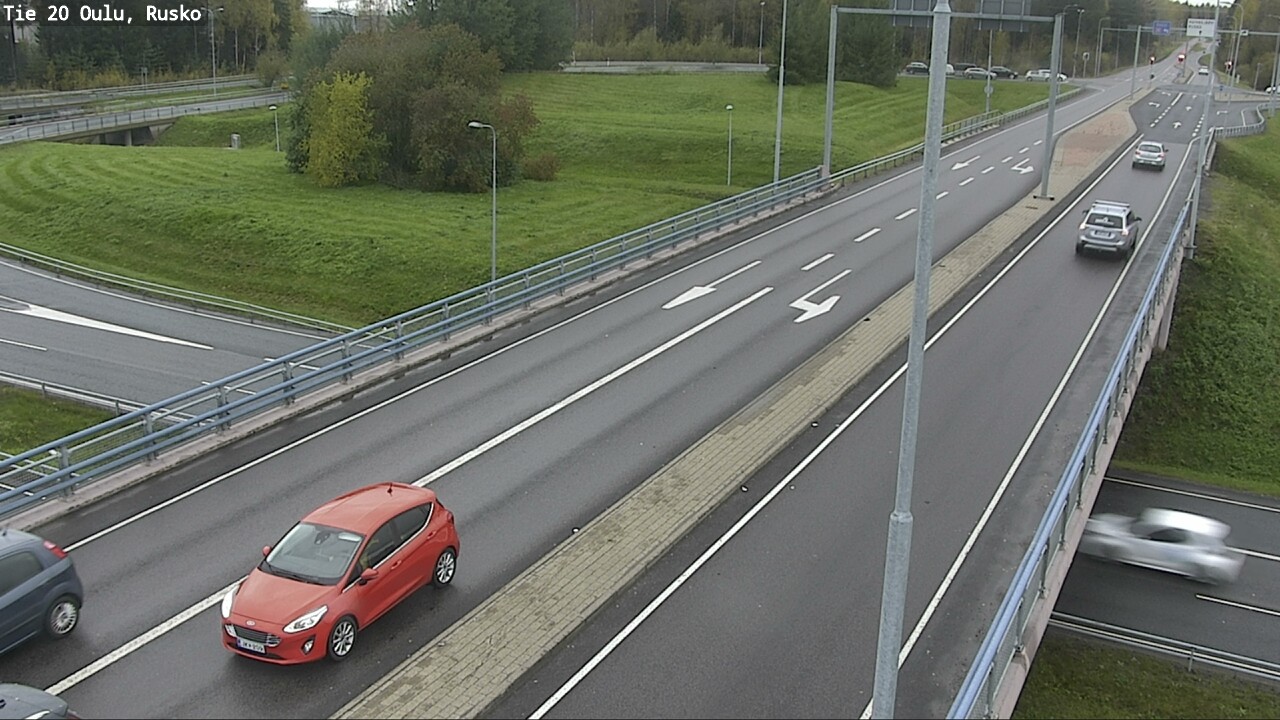 Weather Camera Image Väg 20 Uleåborg, Rusko, Oulu, Pohjois-Pohjanmaa