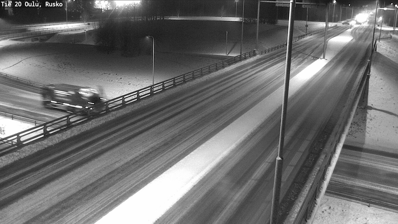 Weather Camera Image Väg 20 Uleåborg, Rusko, Oulu, Pohjois-Pohjanmaa