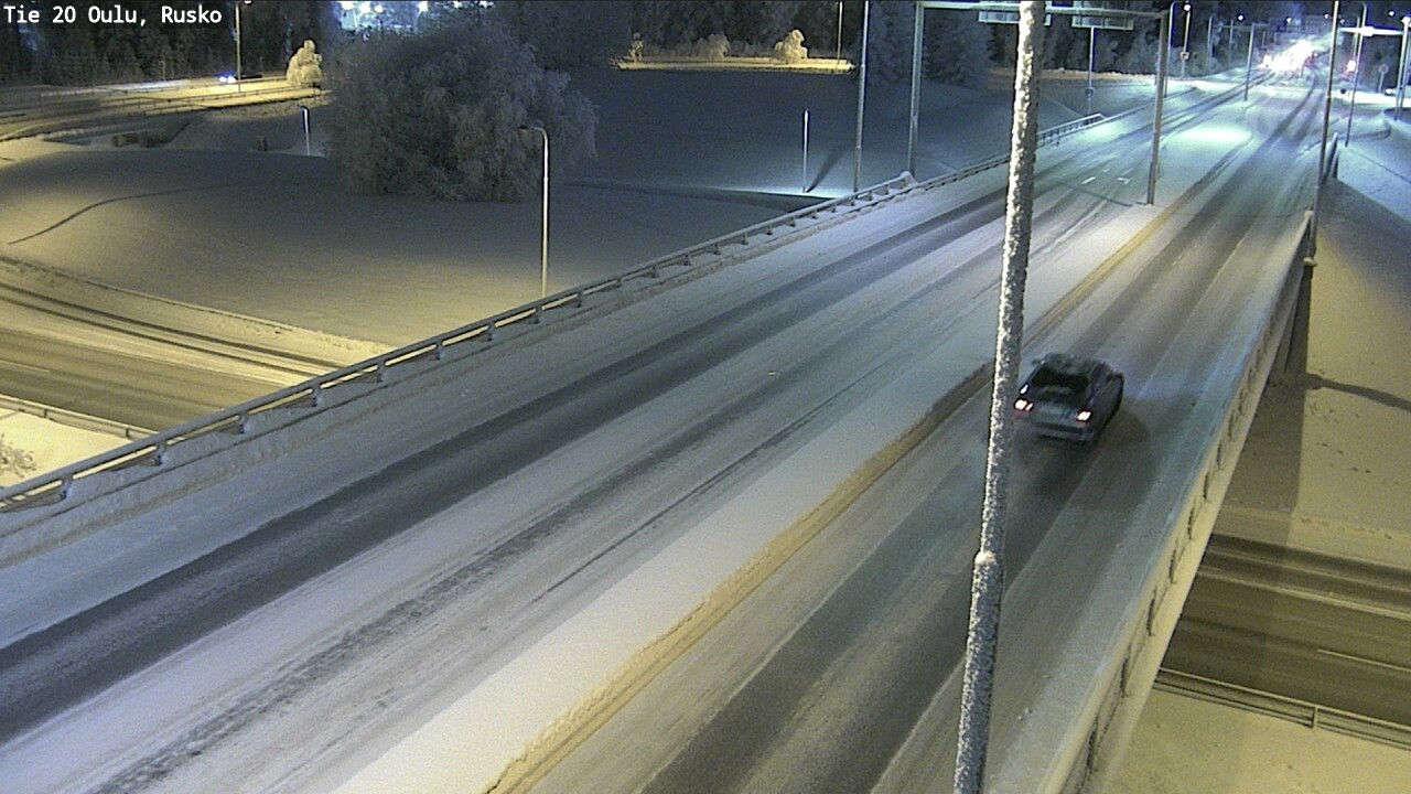 Weather Camera Image Road 20 Oulu, Rusko, Oulu, Pohjois-Pohjanmaa