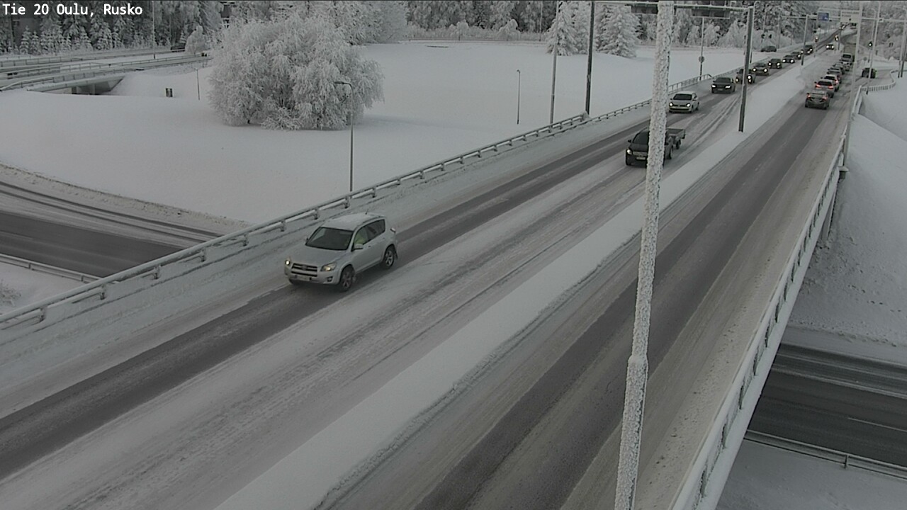 Weather Camera Image Road 20 Oulu, Rusko, Oulu, Pohjois-Pohjanmaa