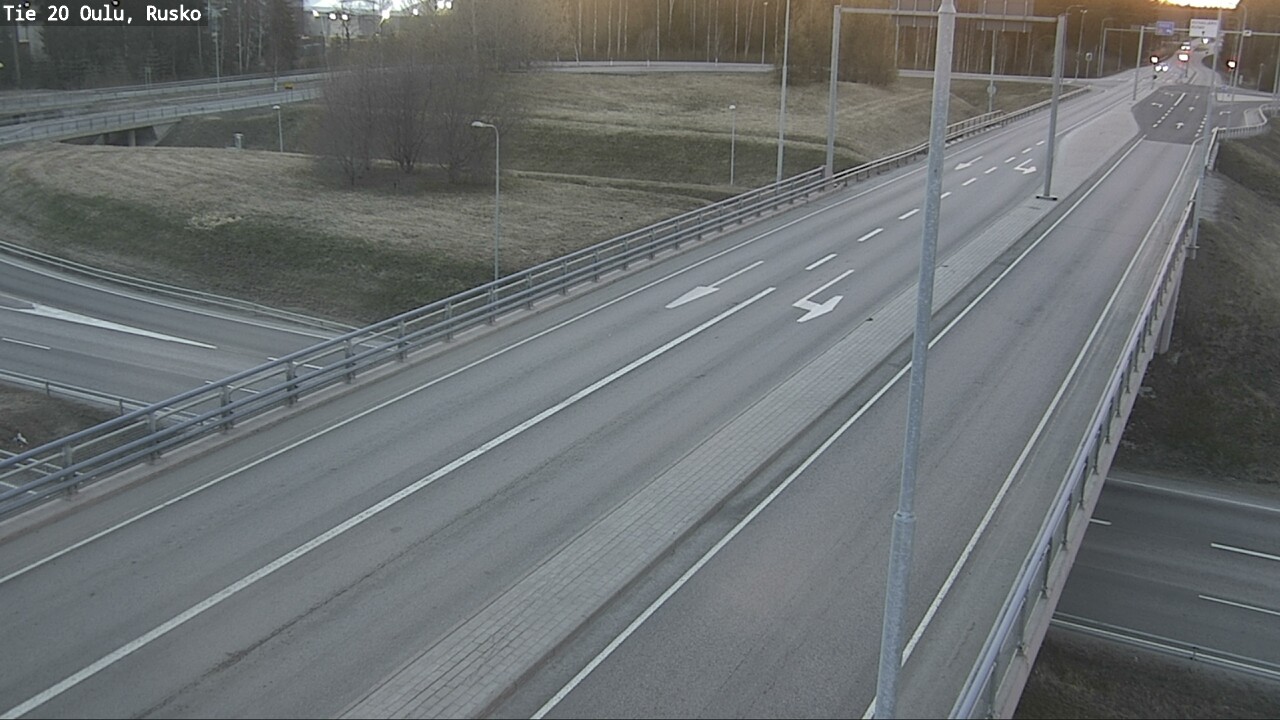 Weather Camera Image Väg 20 Uleåborg, Rusko, Oulu, Pohjois-Pohjanmaa