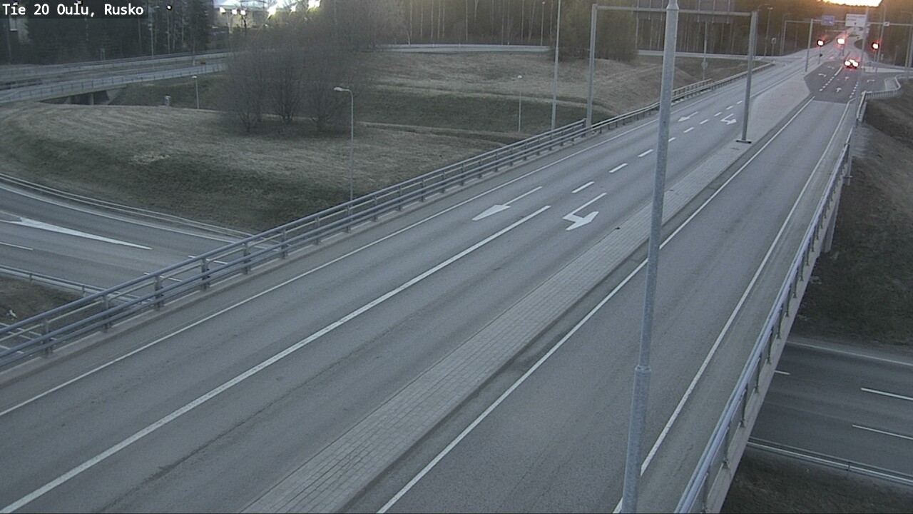Weather Camera Image Väg 20 Uleåborg, Rusko, Oulu, Pohjois-Pohjanmaa