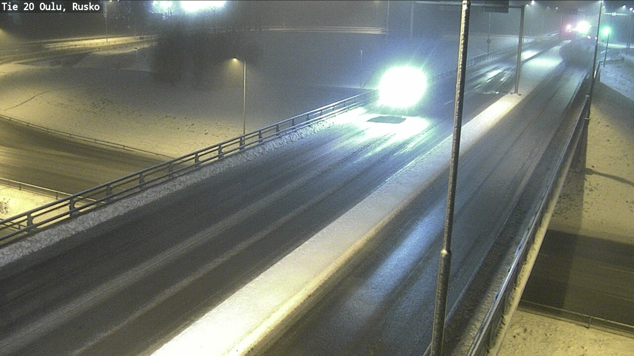 Weather Camera Image Väg 20 Uleåborg, Rusko, Oulu, Pohjois-Pohjanmaa