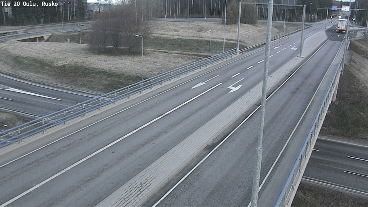 Weather Camera Image Väg 20 Uleåborg, Rusko, Oulu, Pohjois-Pohjanmaa