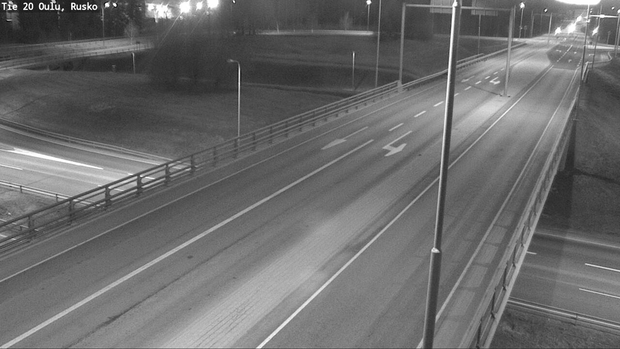 Weather Camera Image Väg 20 Uleåborg, Rusko, Oulu, Pohjois-Pohjanmaa