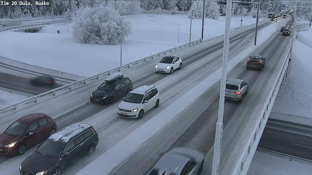 Weather Camera Image Road 20 Oulu, Rusko, Oulu, Pohjois-Pohjanmaa