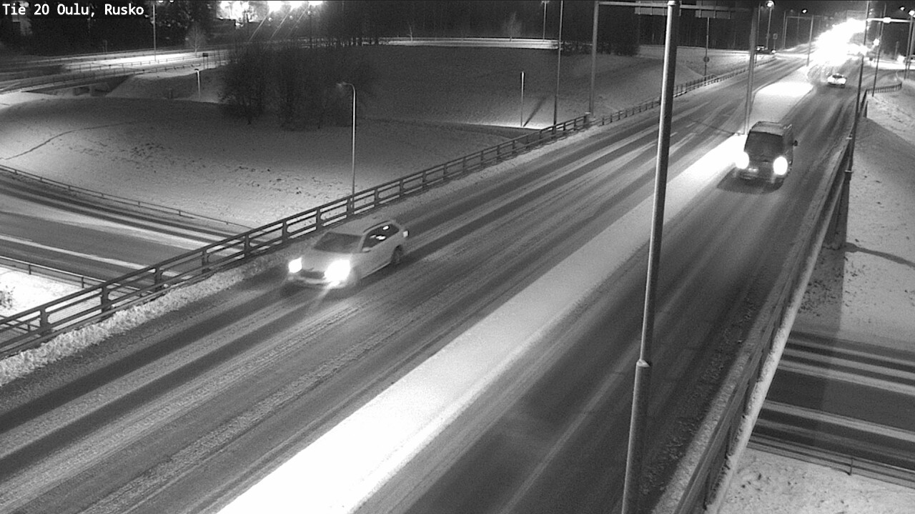 Weather Camera Image Väg 20 Uleåborg, Rusko, Oulu, Pohjois-Pohjanmaa