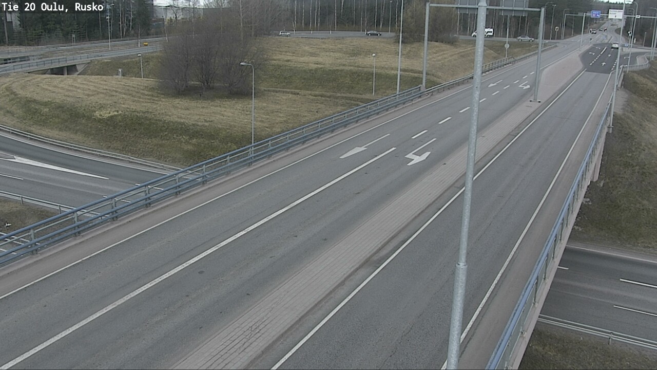 Weather Camera Image Väg 20 Uleåborg, Rusko, Oulu, Pohjois-Pohjanmaa