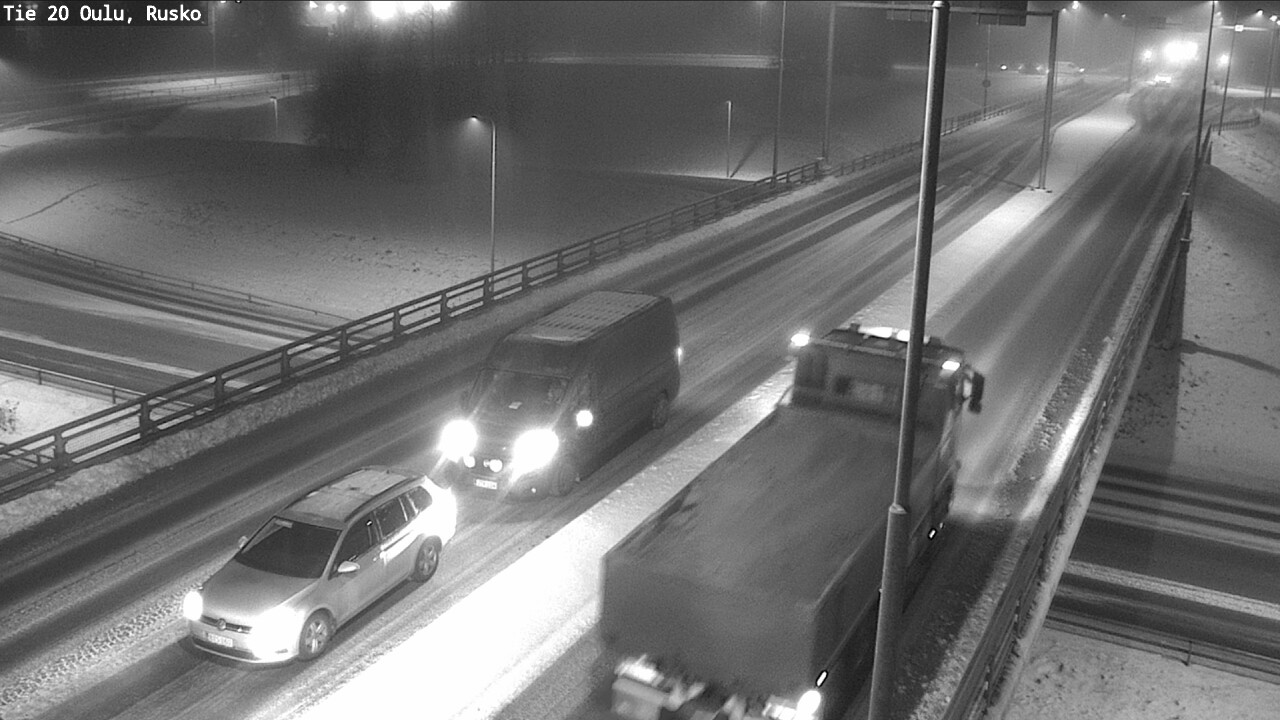 Weather Camera Image Väg 20 Uleåborg, Rusko, Oulu, Pohjois-Pohjanmaa