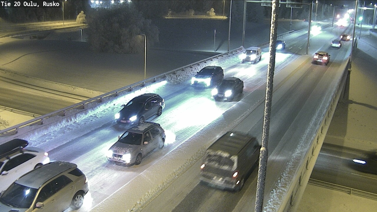 Weather Camera Image Road 20 Oulu, Rusko, Oulu, Pohjois-Pohjanmaa