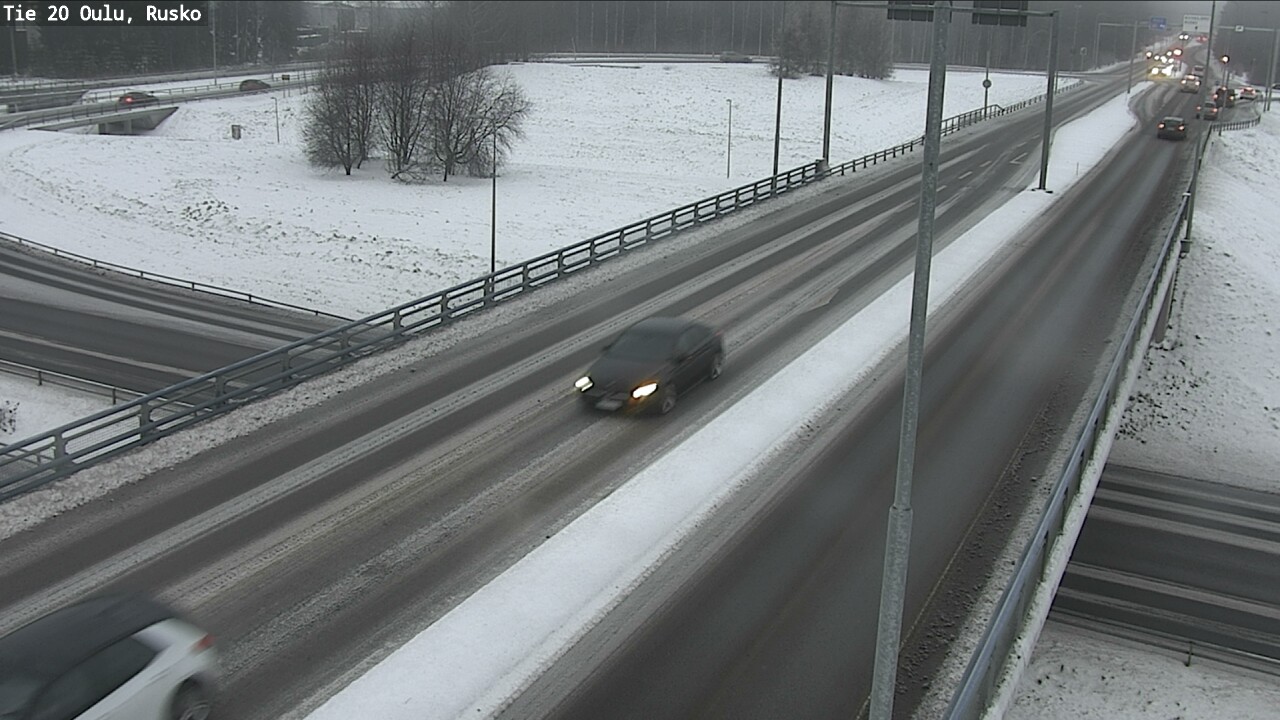 Weather Camera Image Väg 20 Uleåborg, Rusko, Oulu, Pohjois-Pohjanmaa