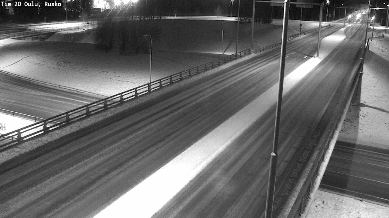 Weather Camera Image Väg 20 Uleåborg, Rusko, Oulu, Pohjois-Pohjanmaa