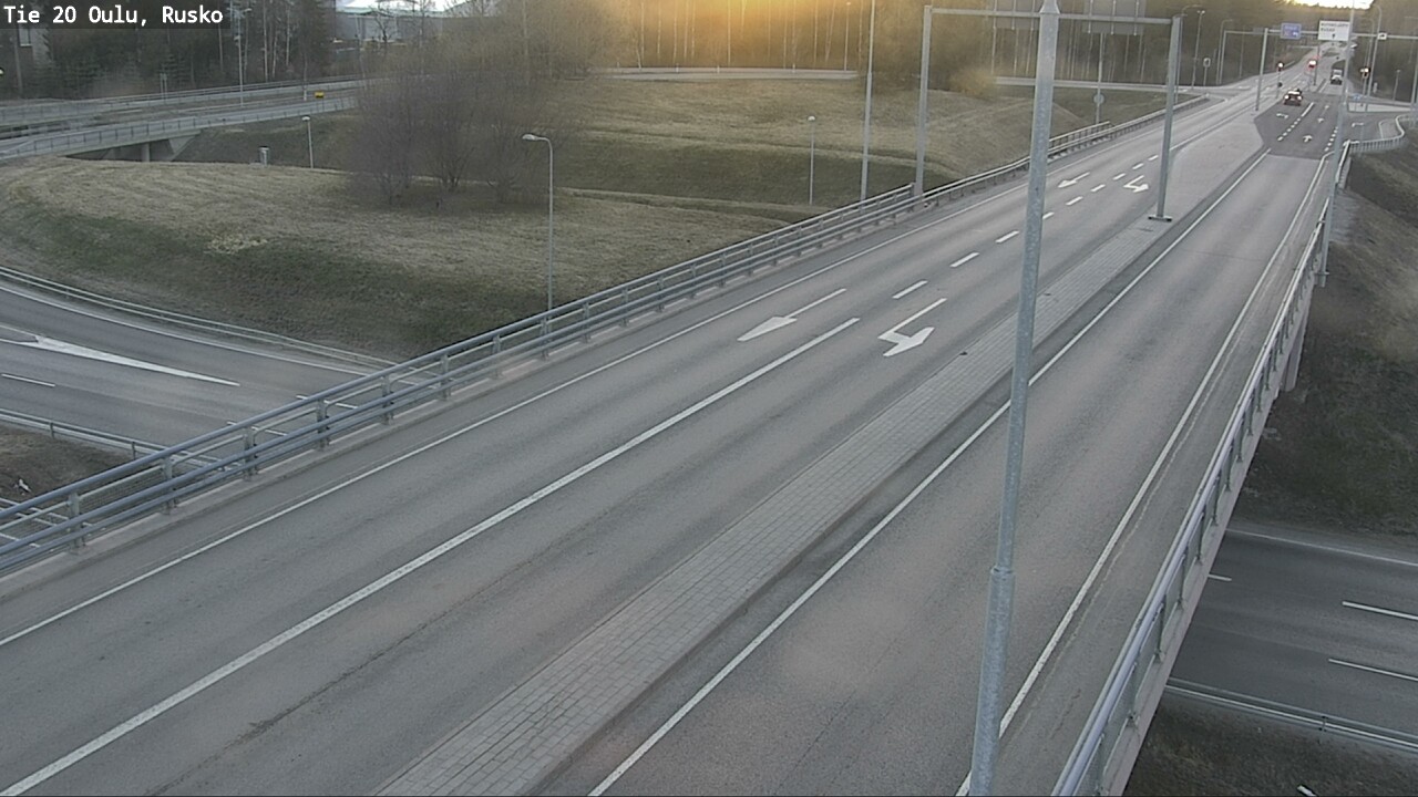 Weather Camera Image Väg 20 Uleåborg, Rusko, Oulu, Pohjois-Pohjanmaa