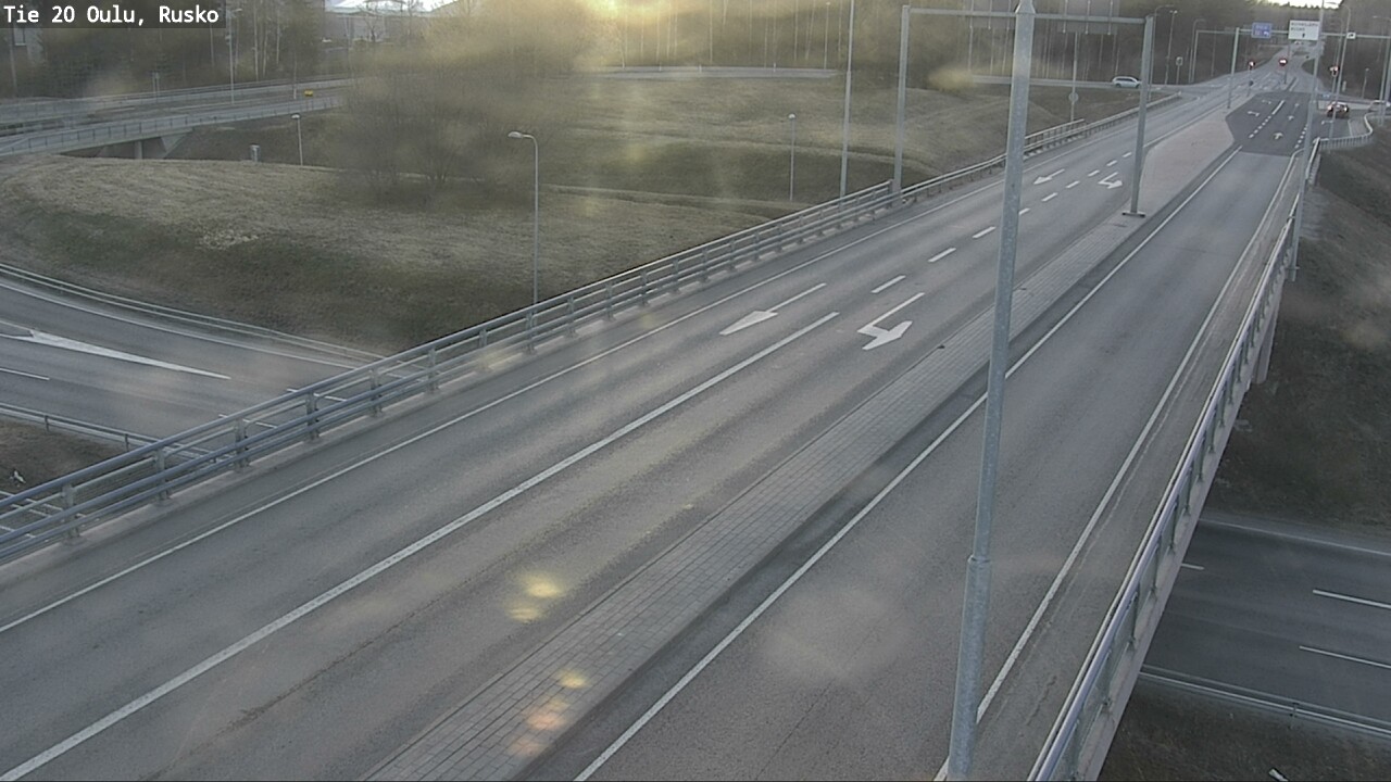 Weather Camera Image Väg 20 Uleåborg, Rusko, Oulu, Pohjois-Pohjanmaa