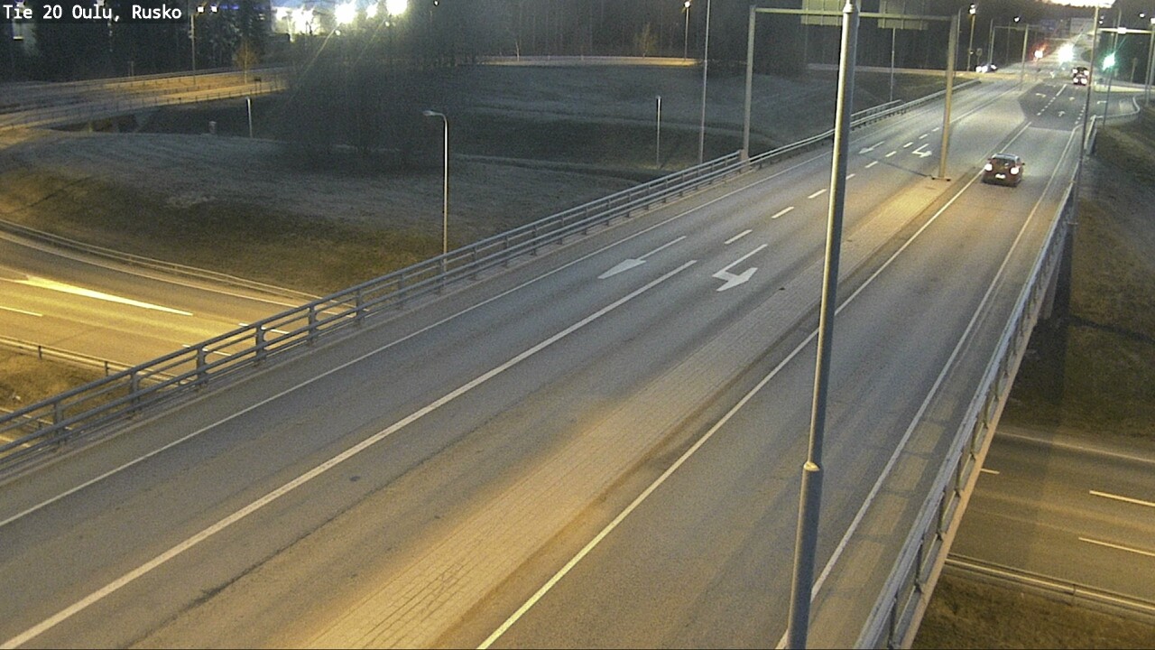 Weather Camera Image Väg 20 Uleåborg, Rusko, Oulu, Pohjois-Pohjanmaa