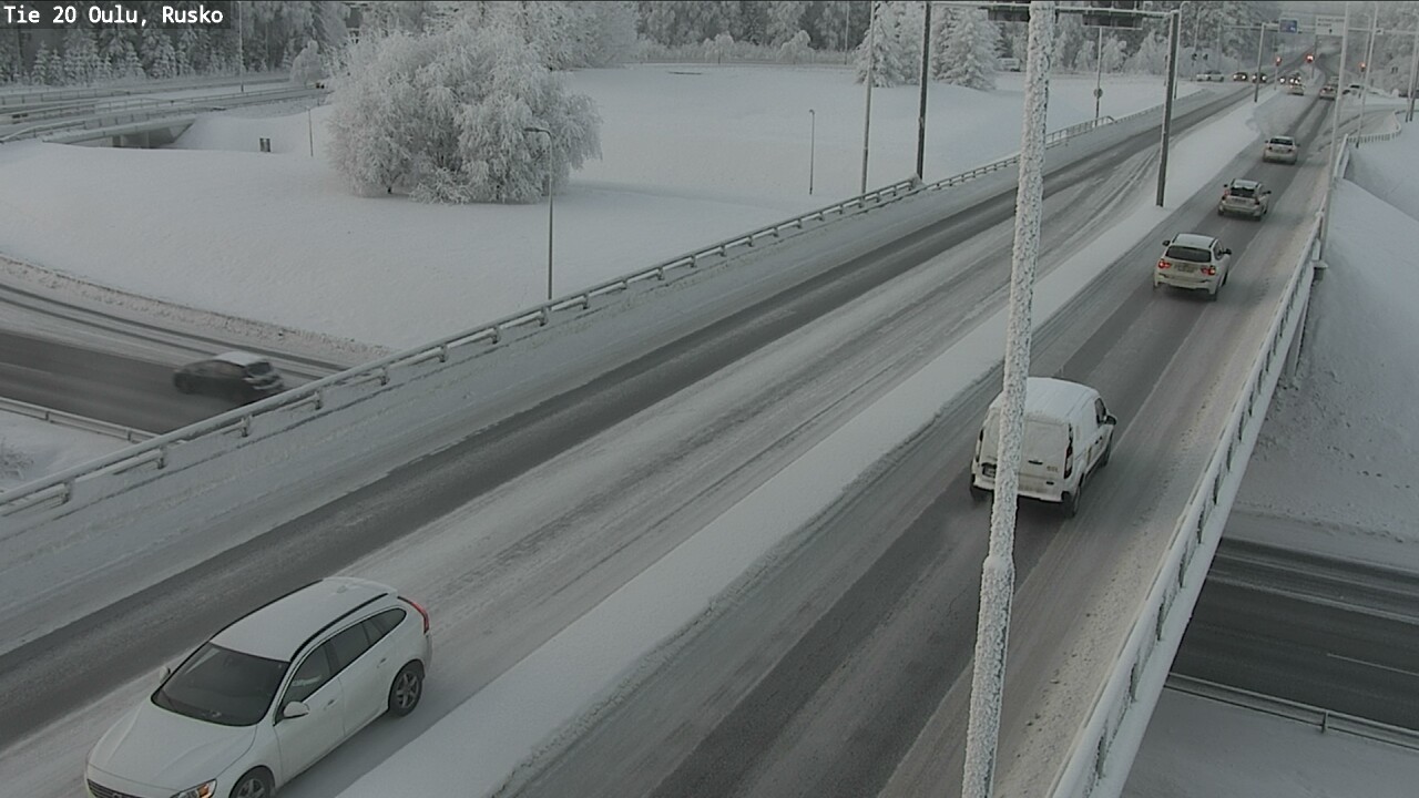 Weather Camera Image Road 20 Oulu, Rusko, Oulu, Pohjois-Pohjanmaa