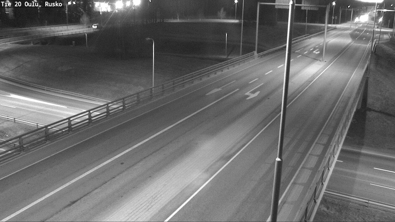 Weather Camera Image Väg 20 Uleåborg, Rusko, Oulu, Pohjois-Pohjanmaa