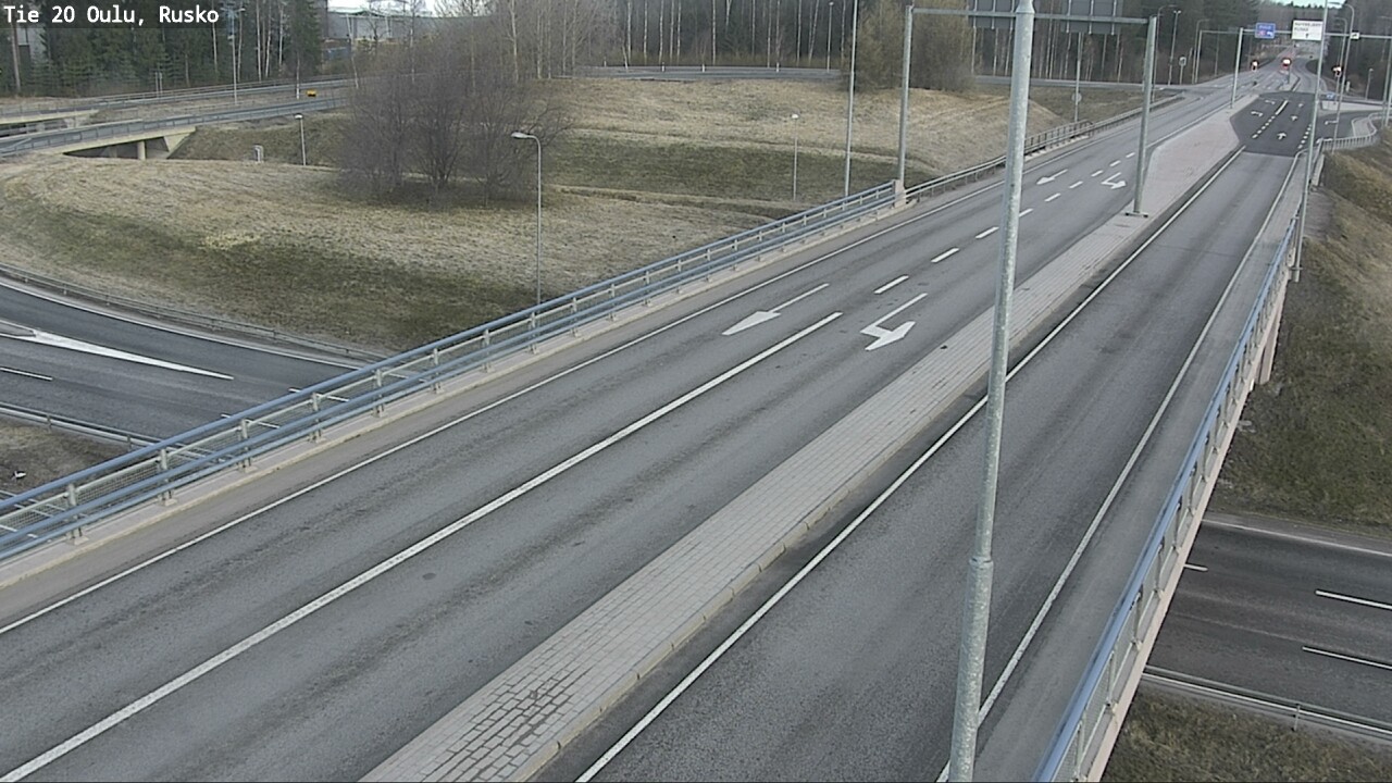 Weather Camera Image Väg 20 Uleåborg, Rusko, Oulu, Pohjois-Pohjanmaa