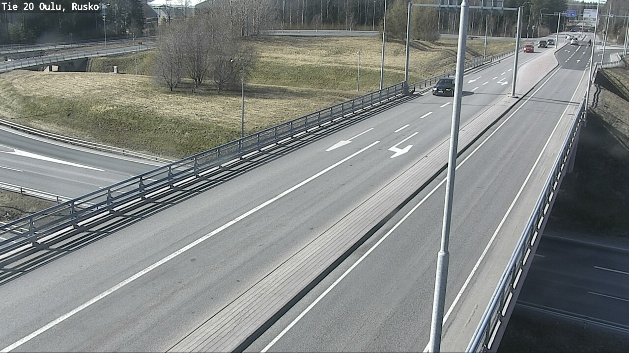 Weather Camera Image Väg 20 Uleåborg, Rusko, Oulu, Pohjois-Pohjanmaa