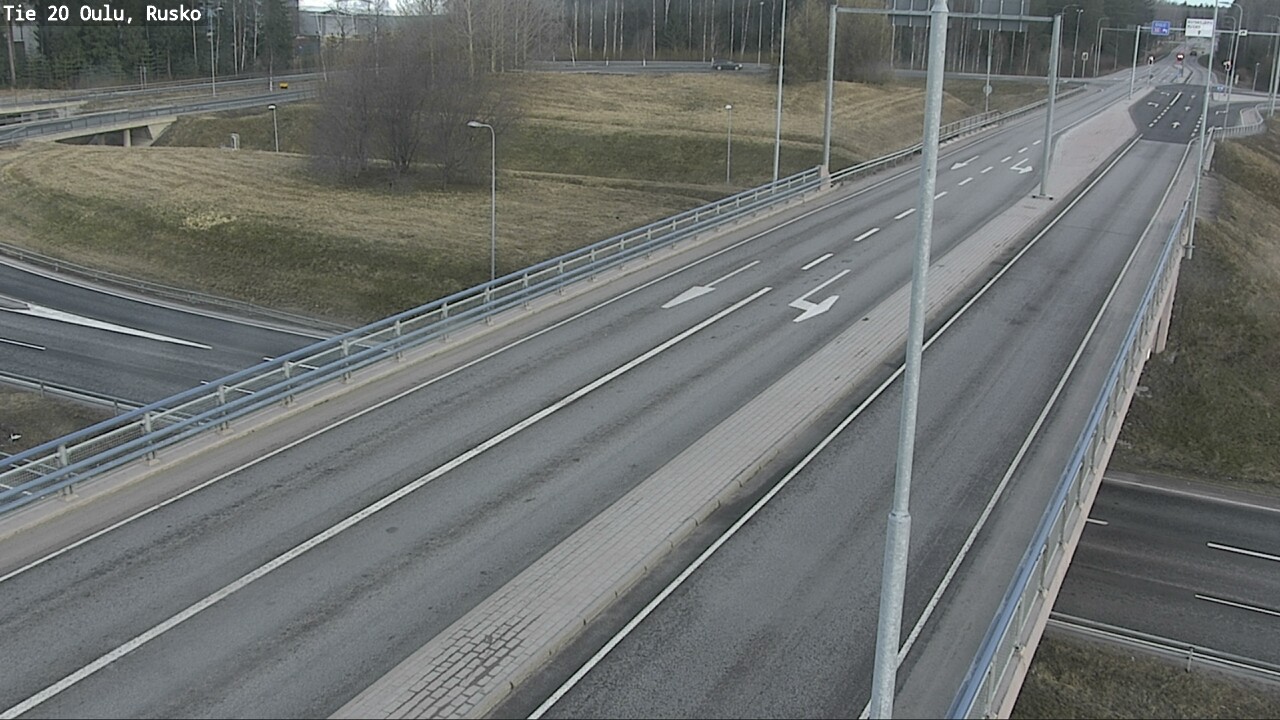 Weather Camera Image Väg 20 Uleåborg, Rusko, Oulu, Pohjois-Pohjanmaa