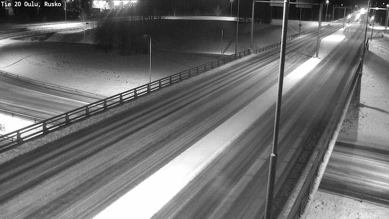 Weather Camera Image Väg 20 Uleåborg, Rusko, Oulu, Pohjois-Pohjanmaa
