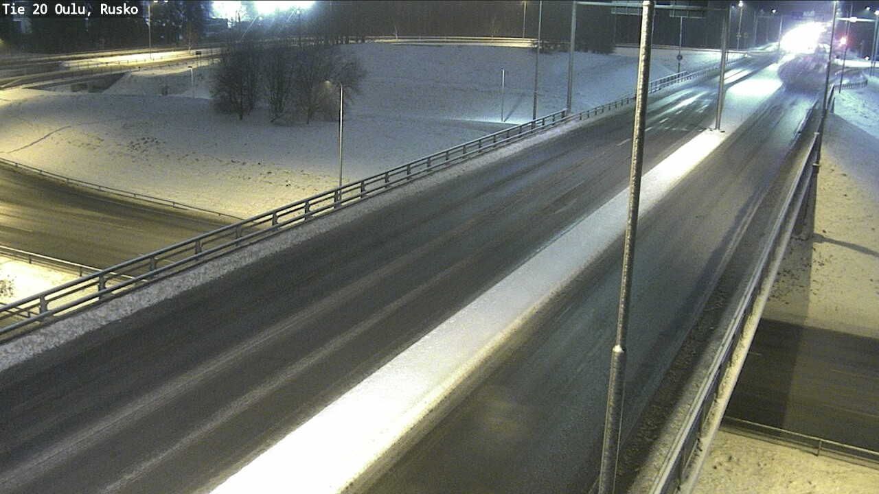 Weather Camera Image Väg 20 Uleåborg, Rusko, Oulu, Pohjois-Pohjanmaa