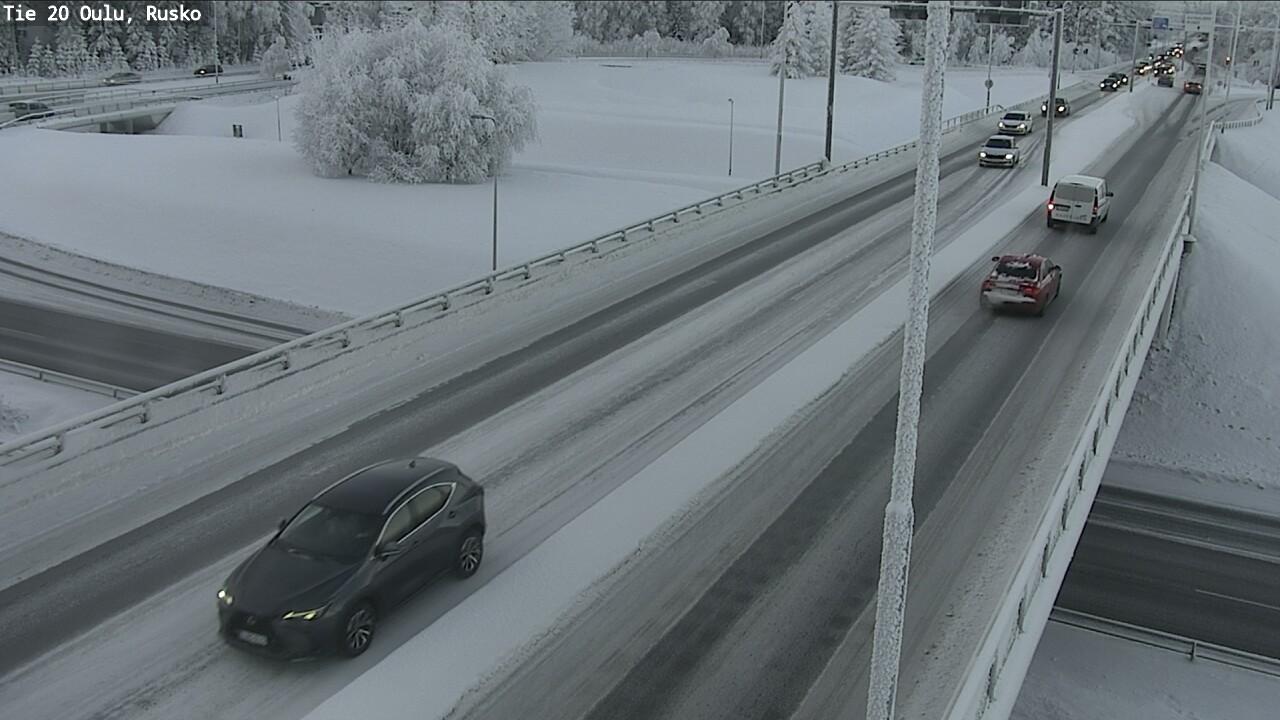 Weather Camera Image Road 20 Oulu, Rusko, Oulu, Pohjois-Pohjanmaa