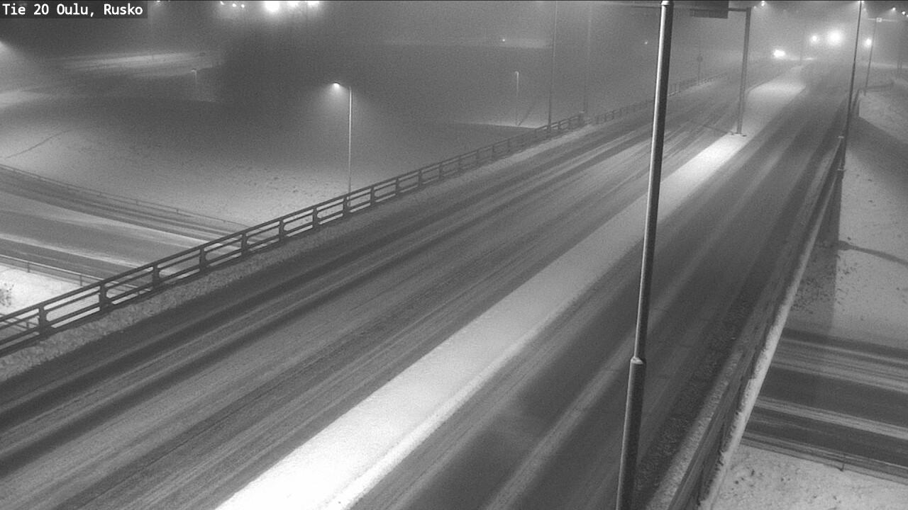Weather Camera Image Väg 20 Uleåborg, Rusko, Oulu, Pohjois-Pohjanmaa