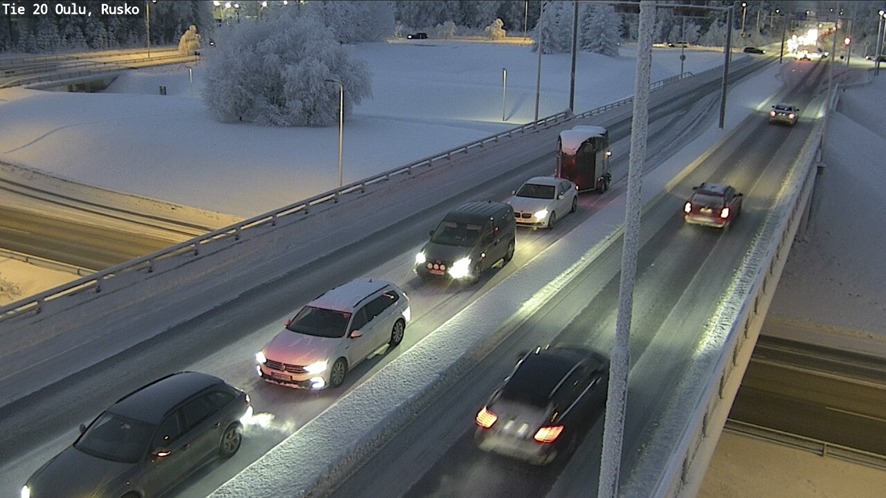 Weather Camera Image Road 20 Oulu, Rusko, Oulu, Pohjois-Pohjanmaa
